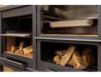 BBQ buitenkeuken (model 1560) met houten meubel