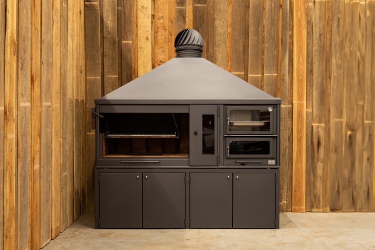 BBQ Buitenkeuken (model 2381) met houten meubel