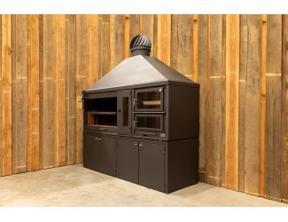 BBQ Buitenkeuken (model 2381) met houten meubel