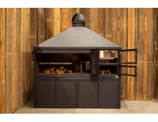 BBQ Buitenkeuken (model 2381) met houten meubel