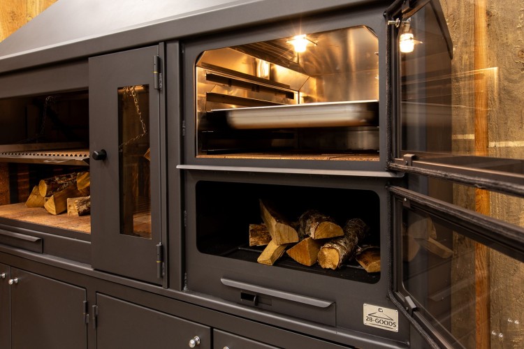 BBQ Buitenkeuken (model 2381) met houten meubel