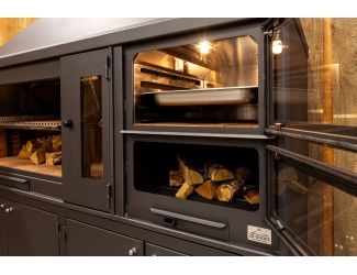 BBQ Buitenkeuken (model 2381) met houten meubel