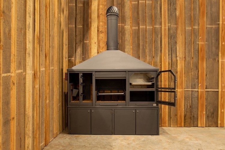 BBQ buitenkeuken (model 2583) met houten meubel