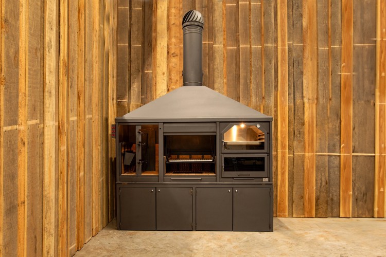 BBQ buitenkeuken (model 2583) met houten meubel