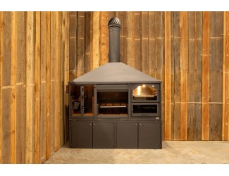 BBQ buitenkeuken (model 2583) met houten meubel