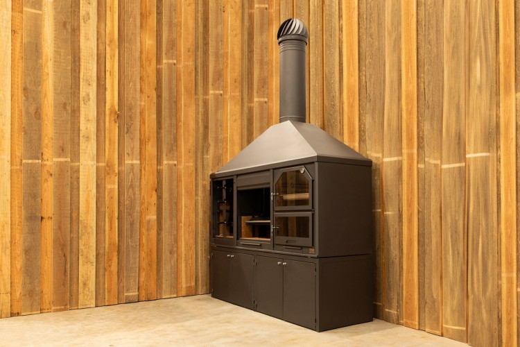 BBQ buitenkeuken (model 2583) met houten meubel