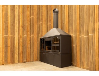 BBQ buitenkeuken (model 2583) met houten meubel