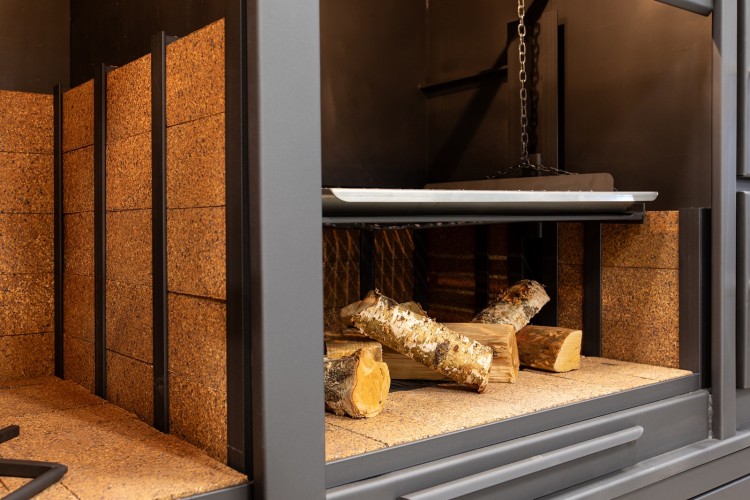 BBQ buitenkeuken (model 2583) met houten meubel