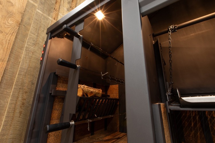 BBQ buitenkeuken (model 2583) met houten meubel