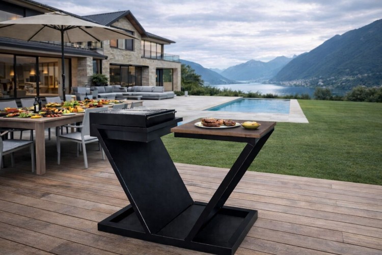 GrillBar One | Stijlvolle Design Houtskoolbarbecue voor Buiten