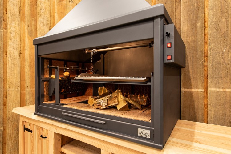 BBQ buitenkeuken (model 1301) met houten meubel
