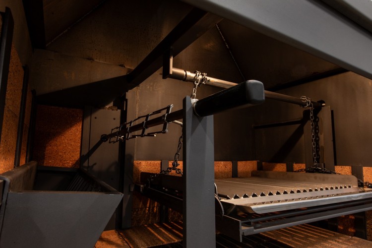 BBQ buitenkeuken (model 1301) met houten meubel