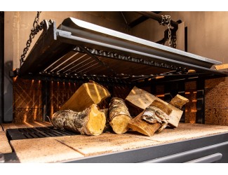 BBQ buitenkeuken (model 1301) met houten meubel